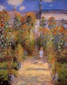 El jardín de Monet en Vetheuil II Claude Monet Impresionismo Flores